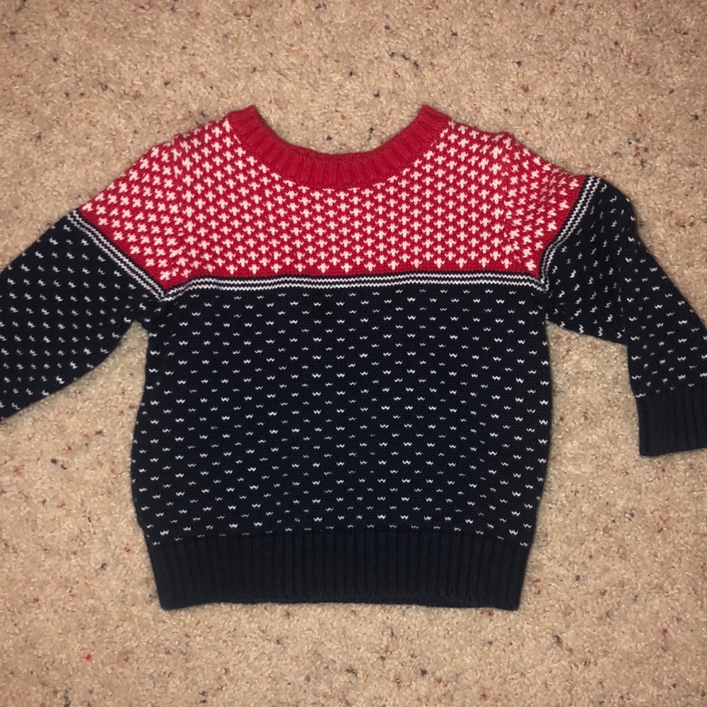 Cute cozy boys old navy sweater sz 18-24 EUC